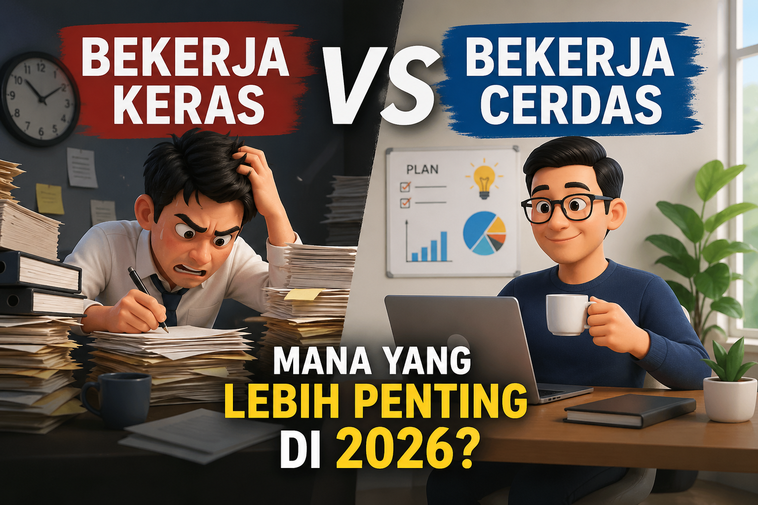 Bekerja Keras vs Bekerja Cerdas: Mana yang Lebih Penting di 2026?