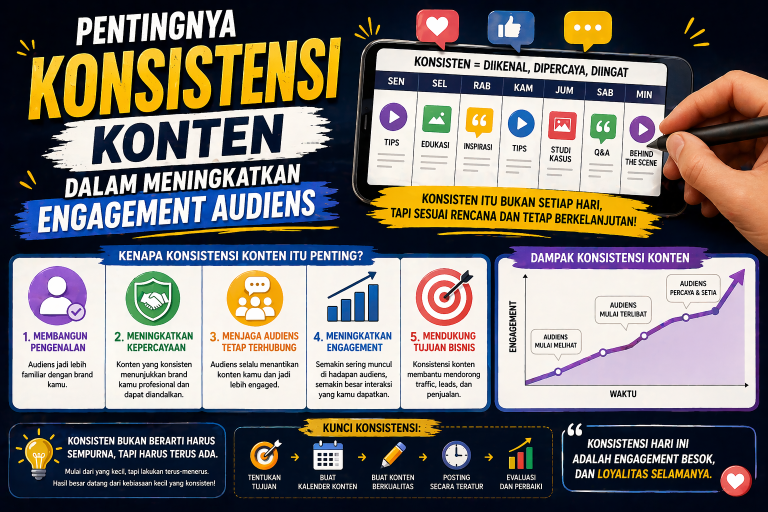 Pentingnya Konsistensi Konten dalam Meningkatkan Engagement Audiens