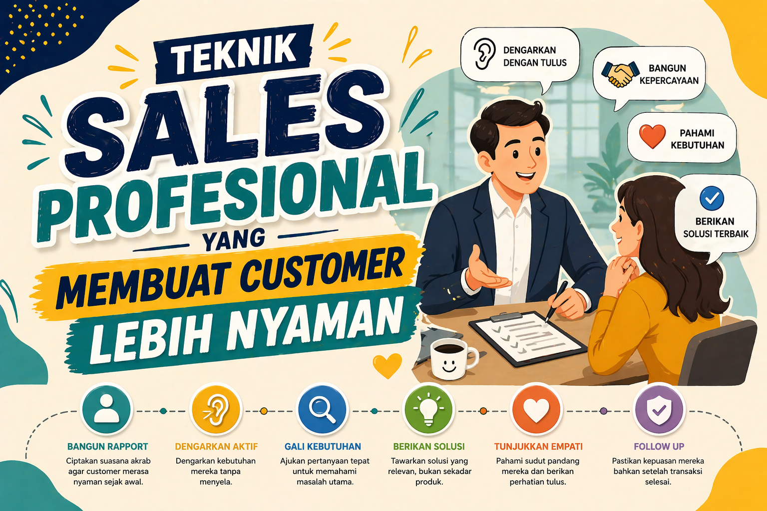 Teknik Sales Profesional yang Membuat Customer Lebih Nyaman