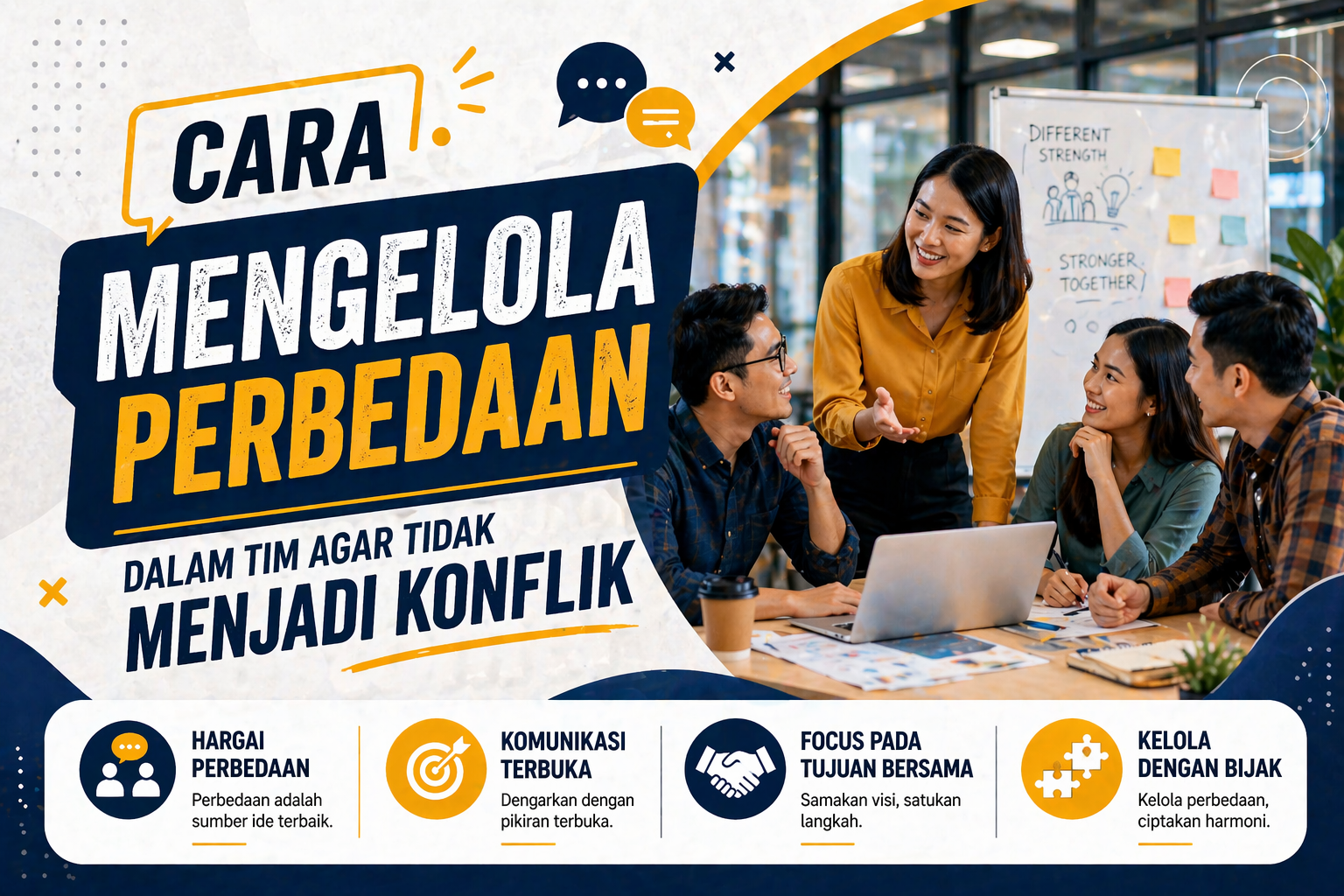 Cara Mengelola Perbedaan dalam Tim agar Tidak Menjadi Konflik