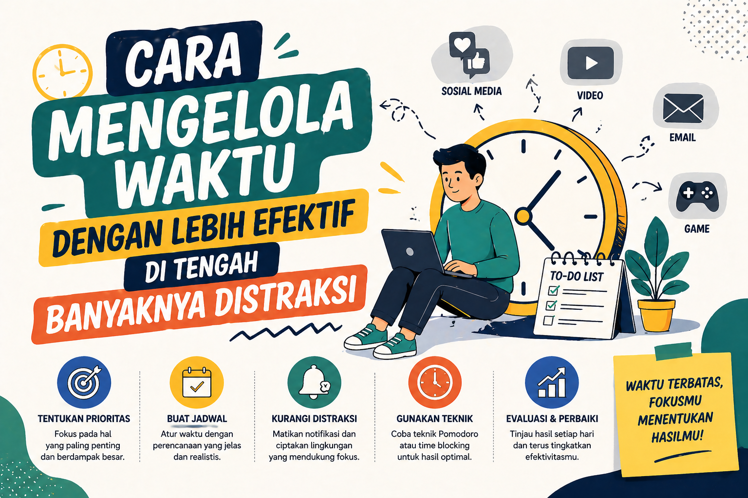 Cara Mengelola Waktu dengan Lebih Efektif di Tengah Banyaknya Distraksi