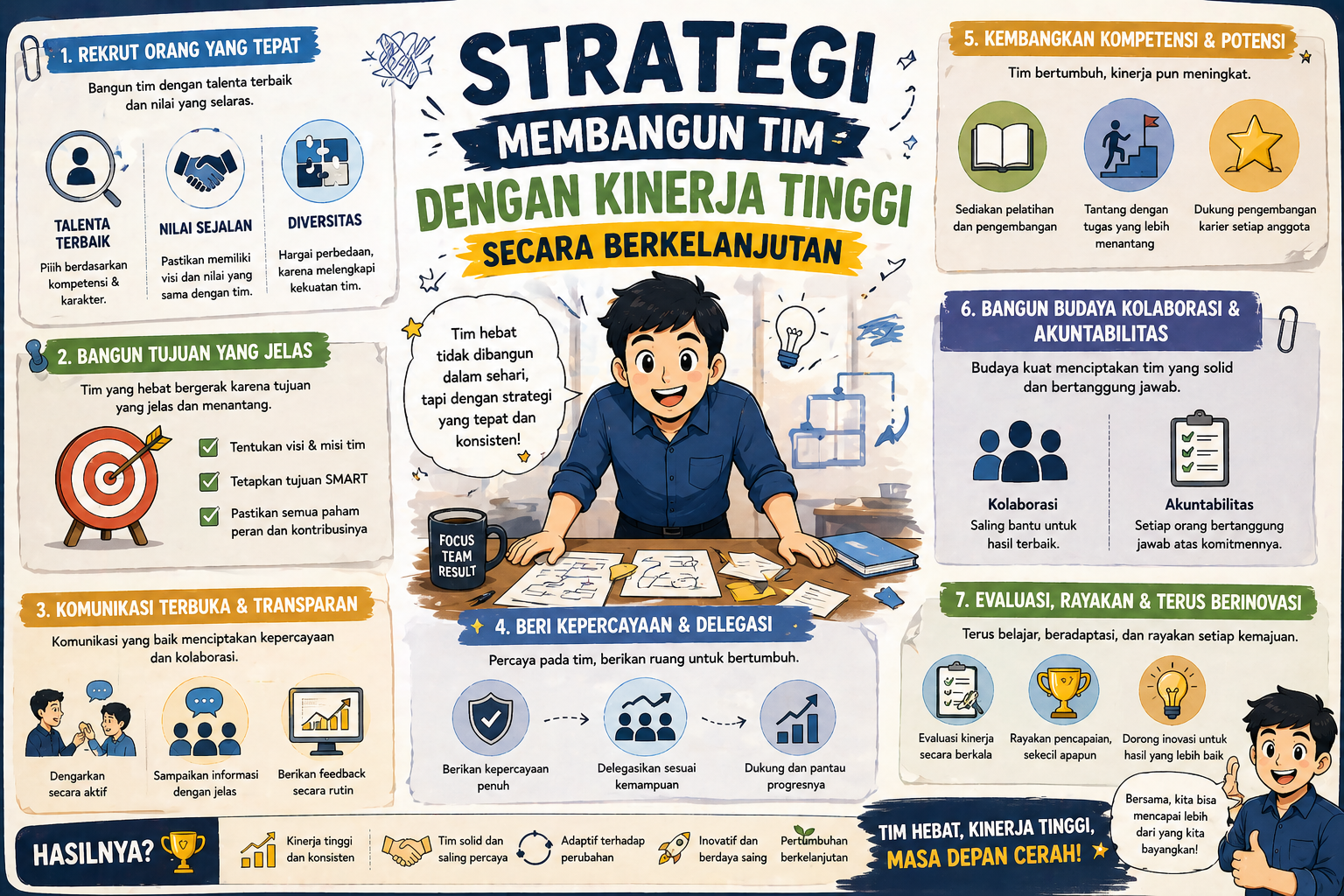 Strategi Membangun Tim dengan Kinerja Tinggi secara Berkelanjutan