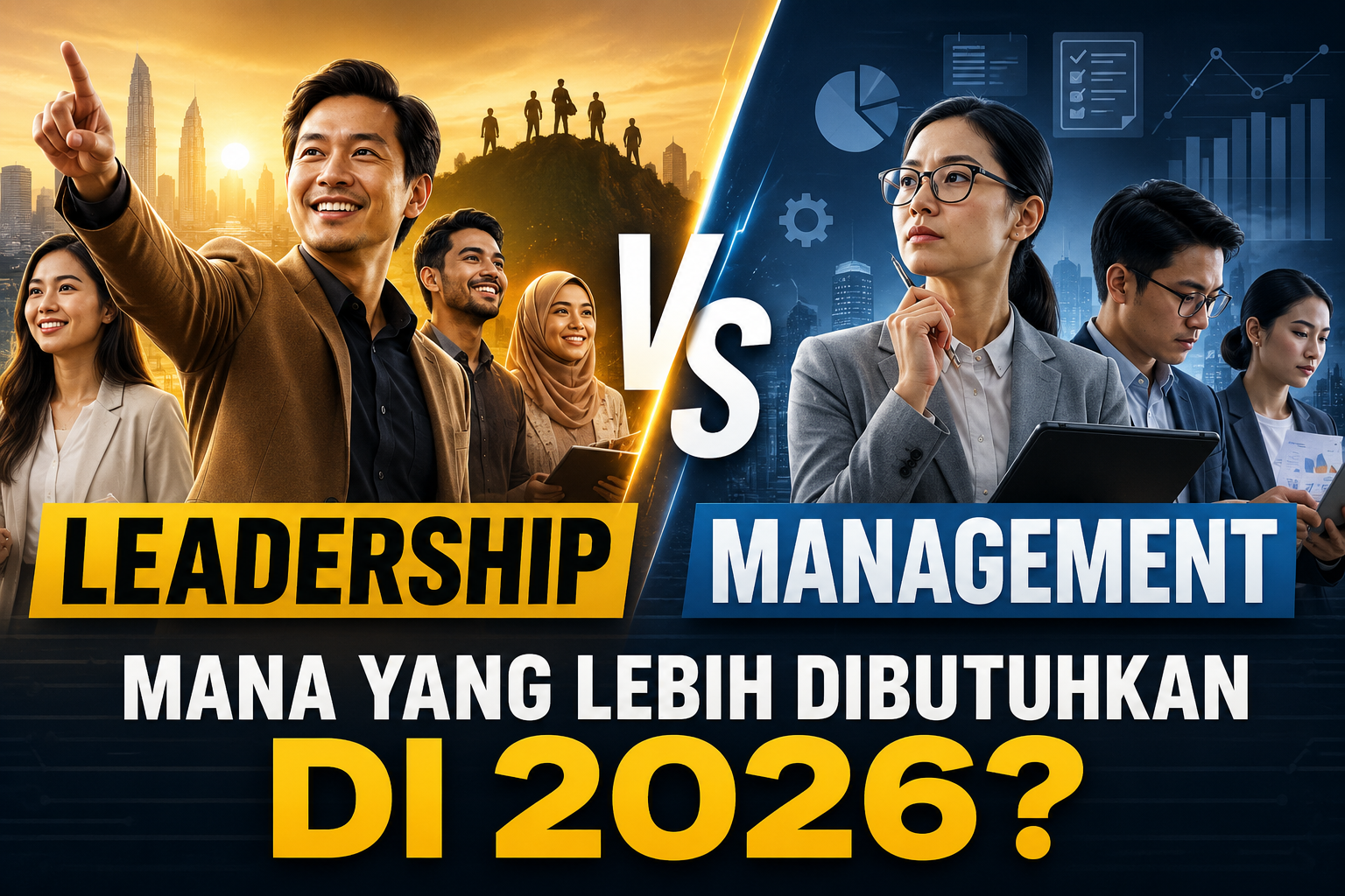 Leadership vs Management: Mana yang Lebih Dibutuhkan di 2026?