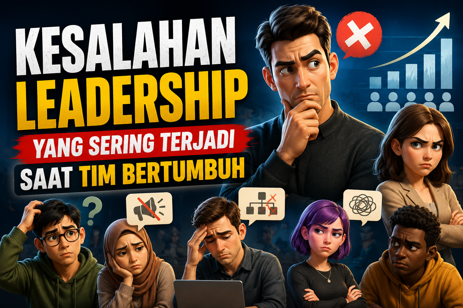 Kesalahan Leadership Yang Sering Terjadi Saat Tim Bertumbuh