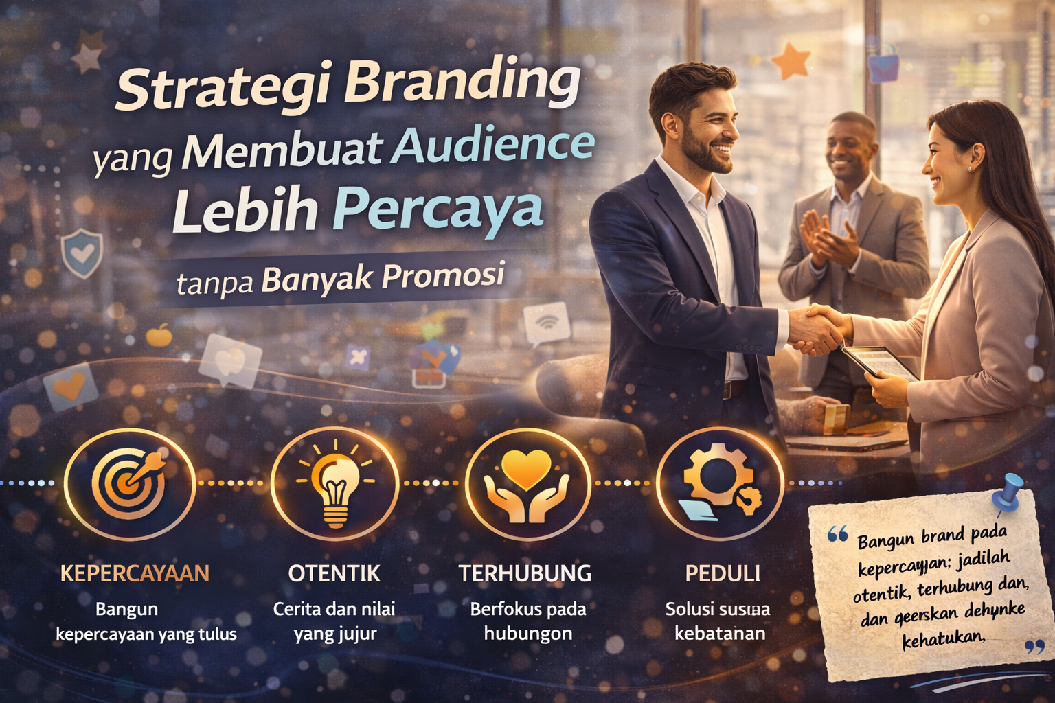 Strategi Branding yang Membuat Audience Lebih Percaya Tanpa Banyak Promosi