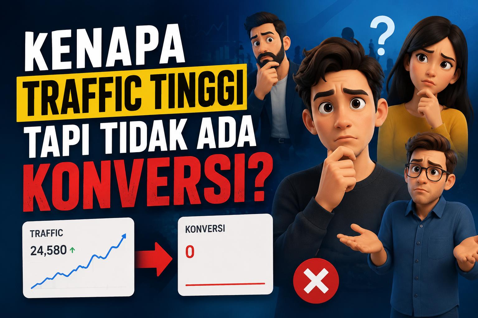 Kenapa Traffic Tinggi Tapi Tidak Ada Konversi?