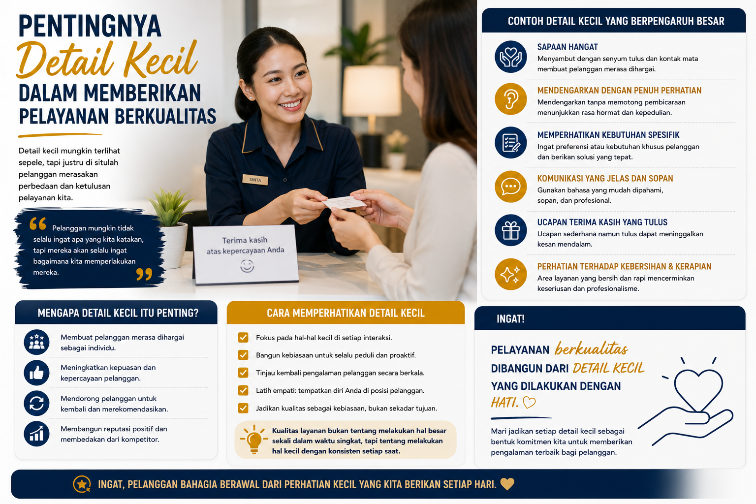 Pentingnya Detail Kecil dalam Memberikan Pelayanan Berkualitas