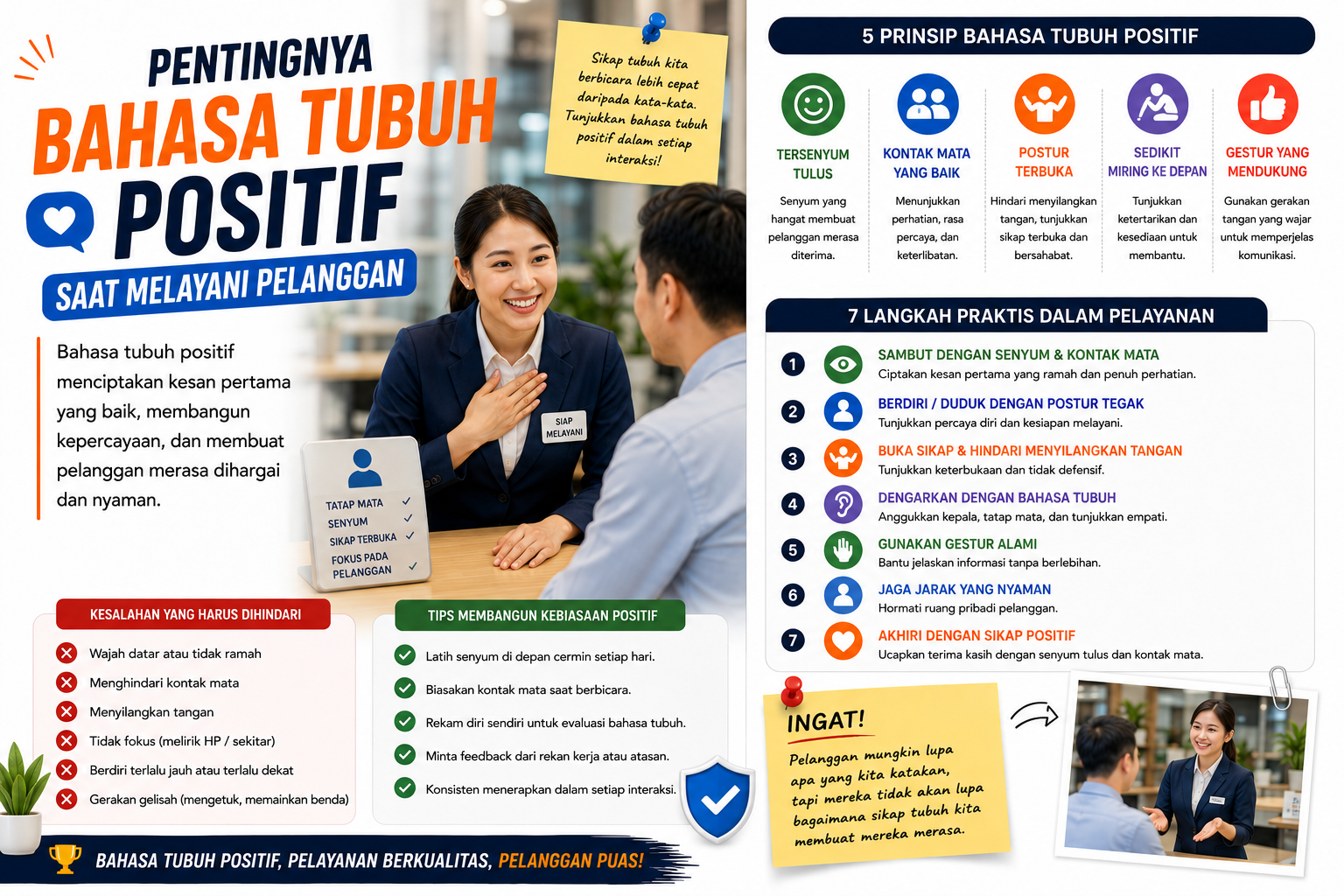 Pentingnya Bahasa Tubuh Positif saat Melayani Pelanggan