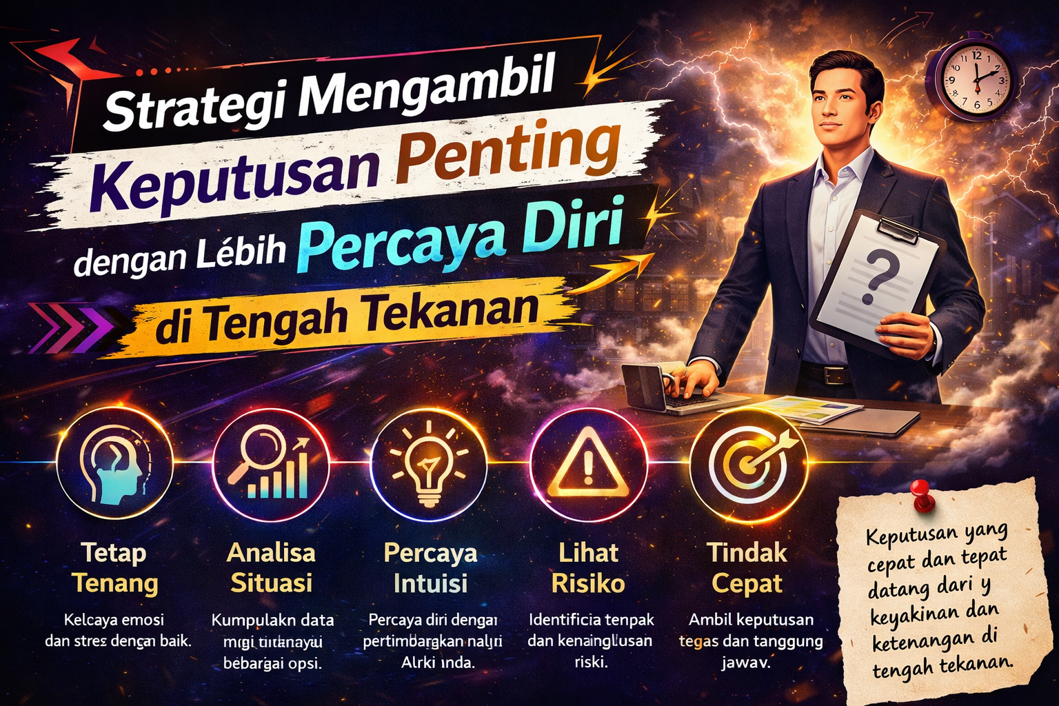 Strategi Mengambil Keputusan Penting dengan Lebih Percaya Diri di Tengah Tekanan