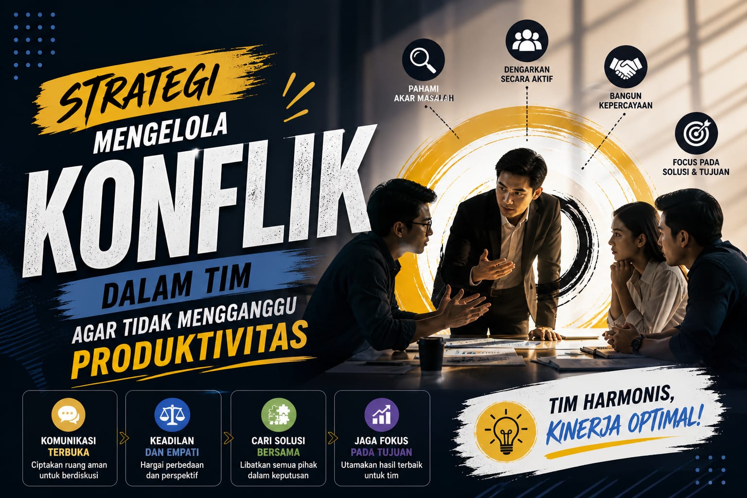 Strategi Mengelola Konflik dalam Tim agar Tidak Mengganggu Produktivitas