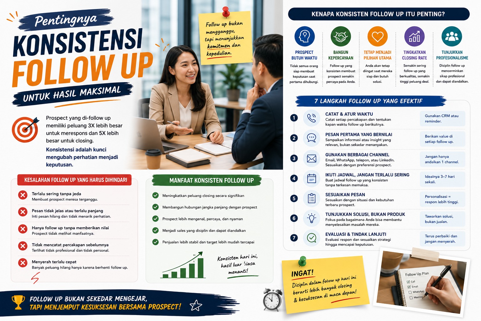 Pentingnya Konsistensi Follow Up untuk Hasil Maksimal