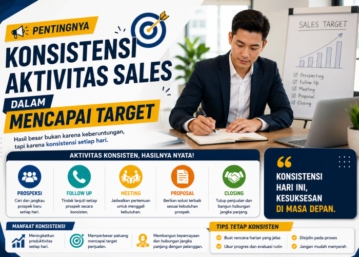 Pentingnya Konsistensi Aktivitas Sales dalam Mencapai Target