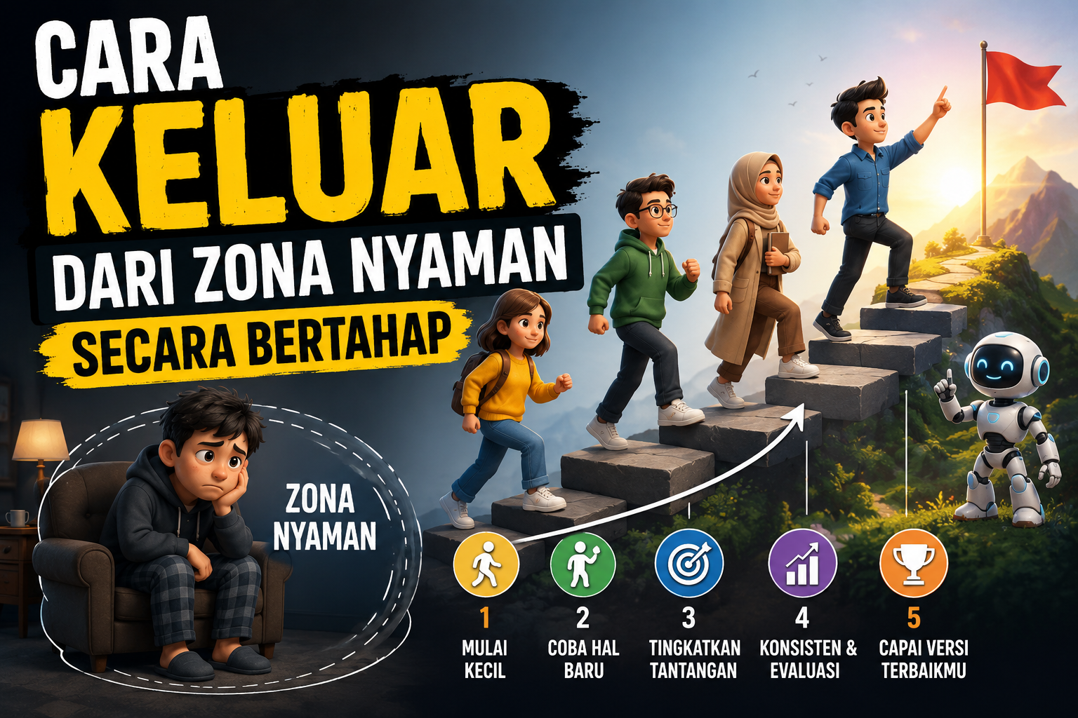 Cara Keluar Dari Zona Nyaman Secara Bertahap
