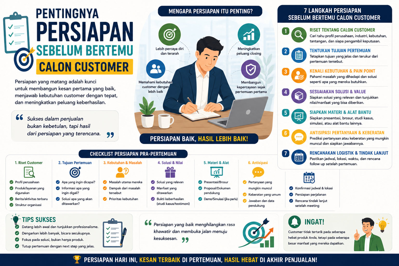 Pentingnya Persiapan Sebelum Bertemu Calon Customer