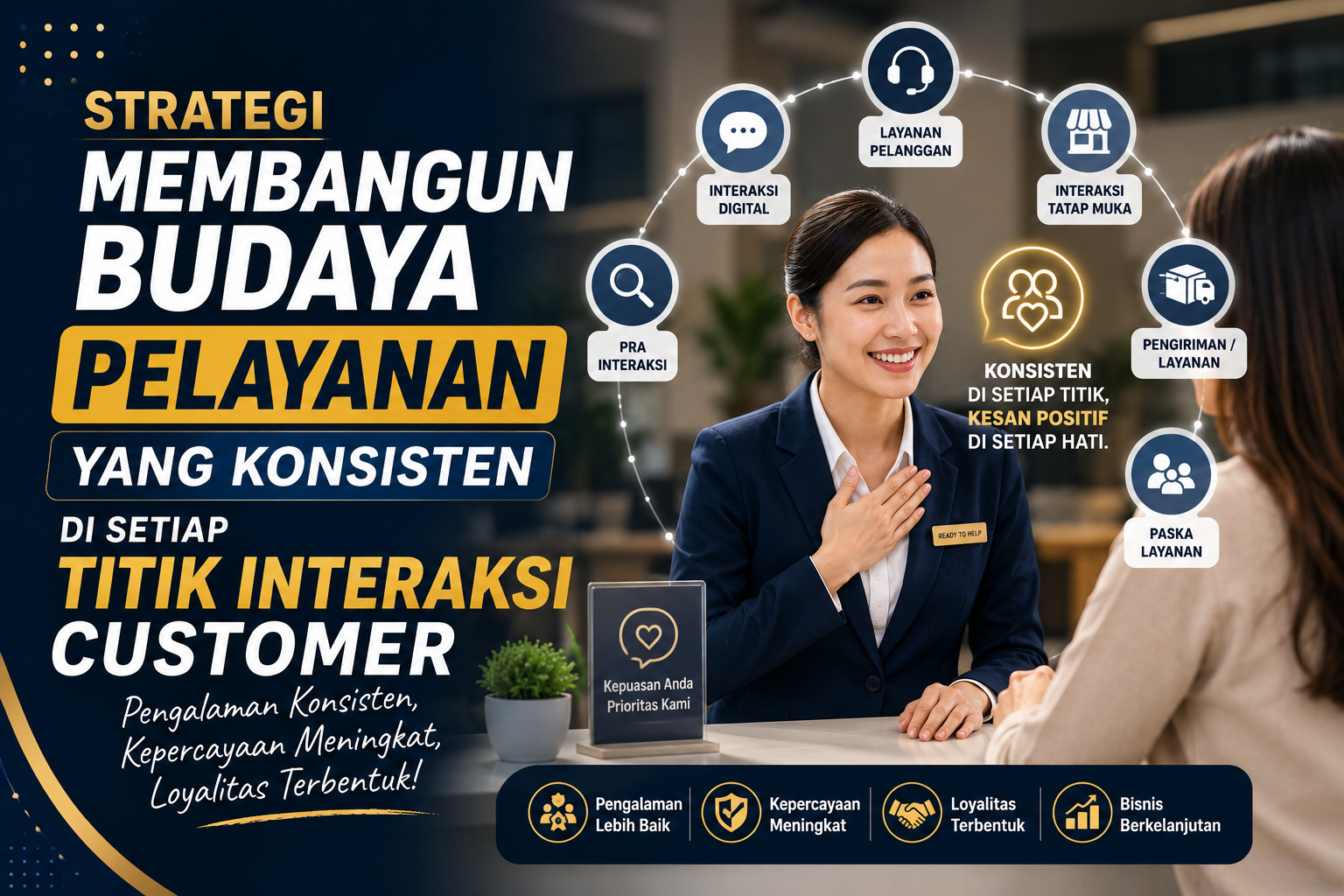 Strategi Membangun Budaya Pelayanan yang Konsisten di Setiap Titik Interaksi Customer