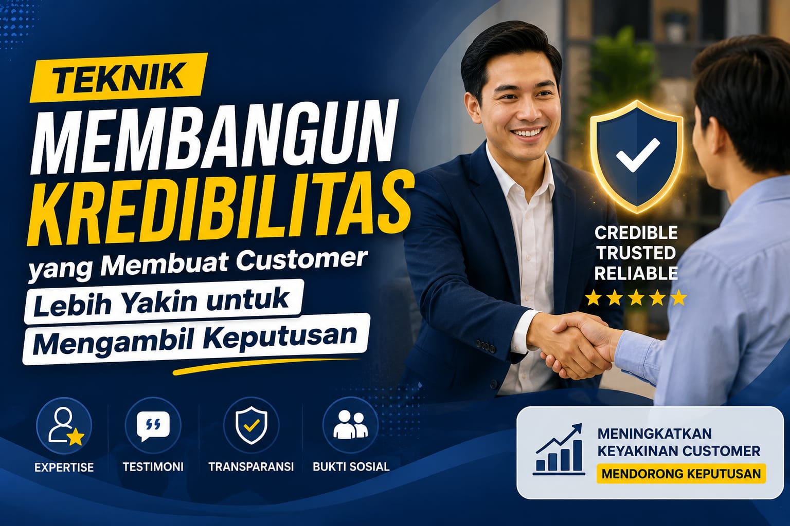 Teknik Membangun Kredibilitas yang Membuat Customer Lebih Yakin untuk Mengambil Keputusan