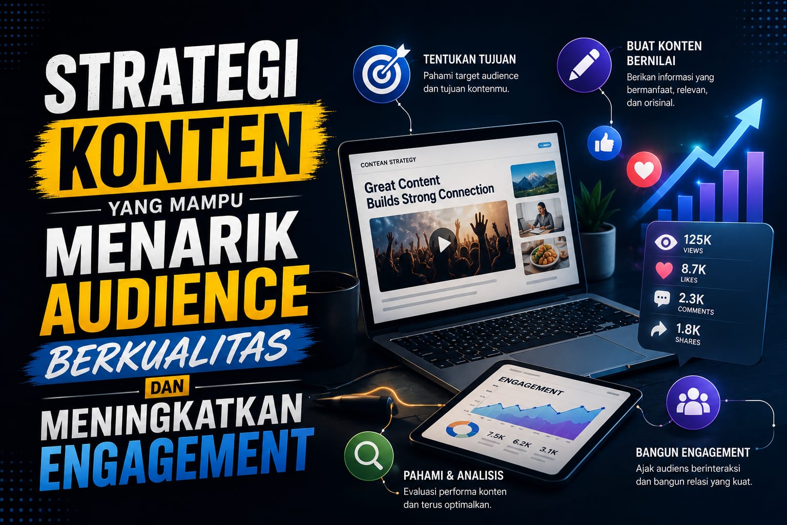 Strategi Konten yang Mampu Menarik Audience Berkualitas dan Meningkatkan Engagement