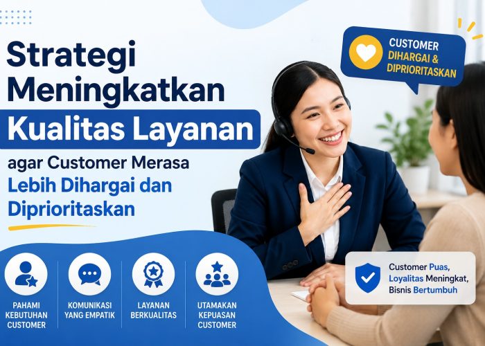 Strategi Meningkatkan Kualitas Layanan agar Customer Merasa Lebih Dihargai dan Di Prioritaskan