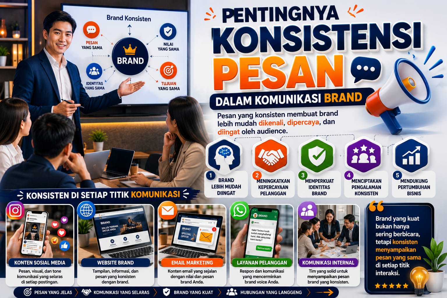 Pentingnya Konsistensi Pesan dalam Komunikasi Brand