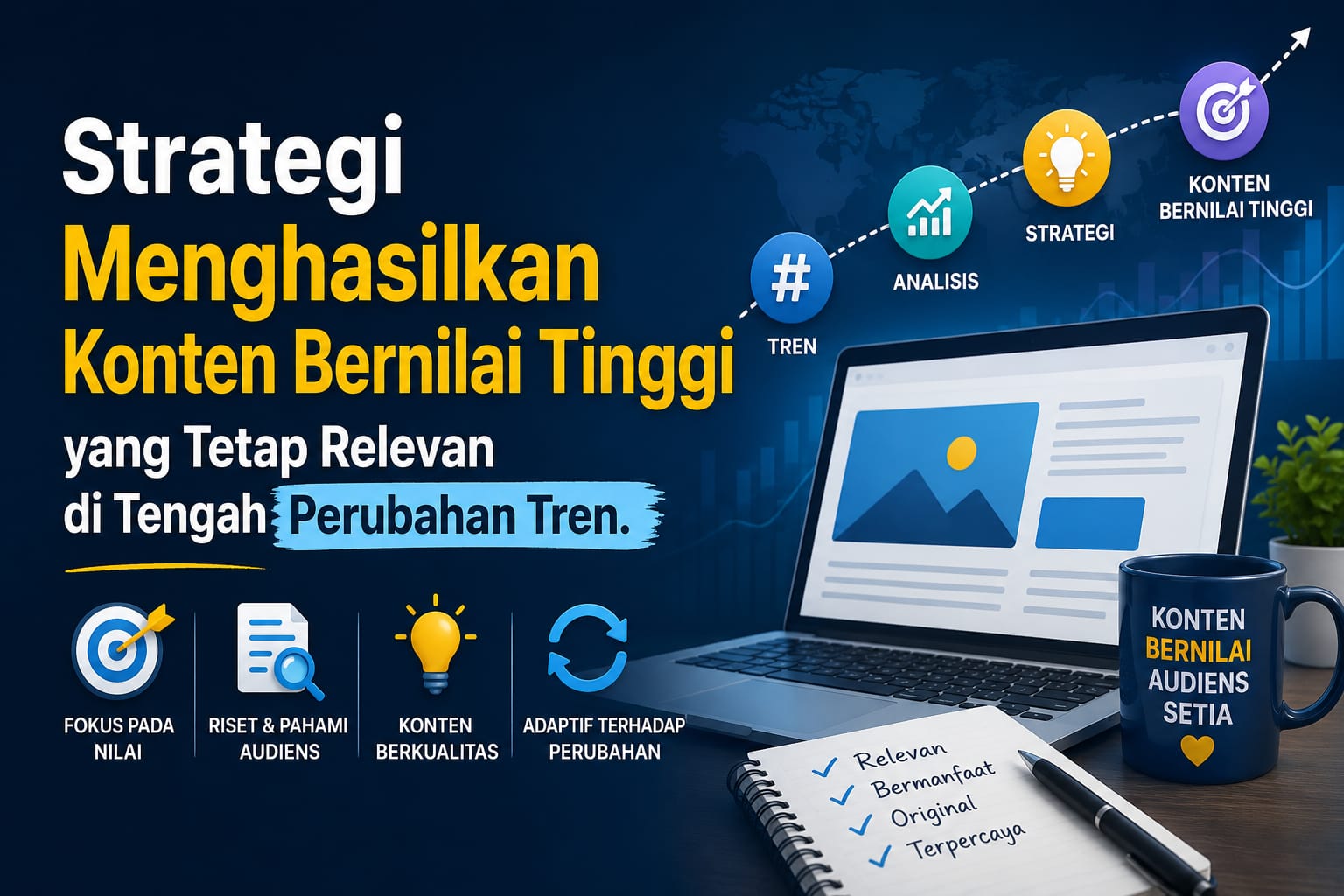 Strategi Konten Bernilai Tinggi yang Tetap Relevan di Tengah Perubahan Tren