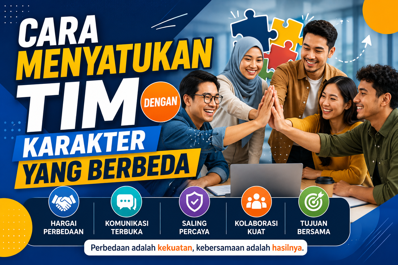Cara Menyatukan Tim dengan Karakter yang Berbeda
