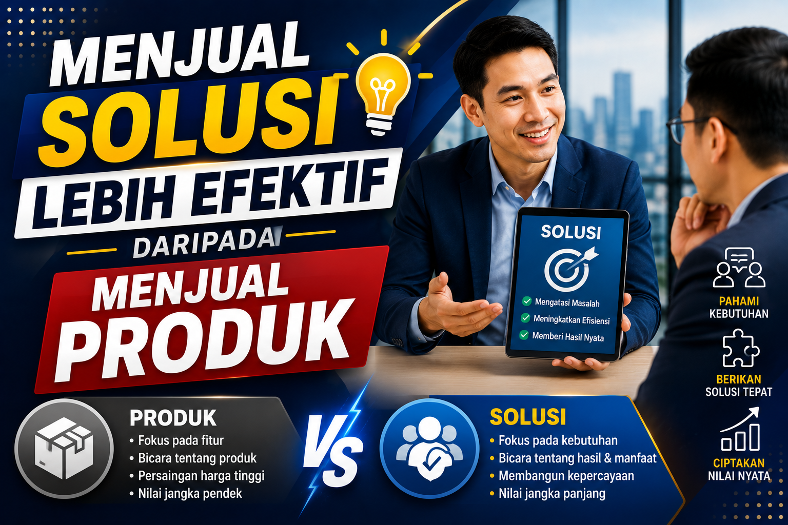Menjual Solusi Lebih Efektif daripada Menjual Produk