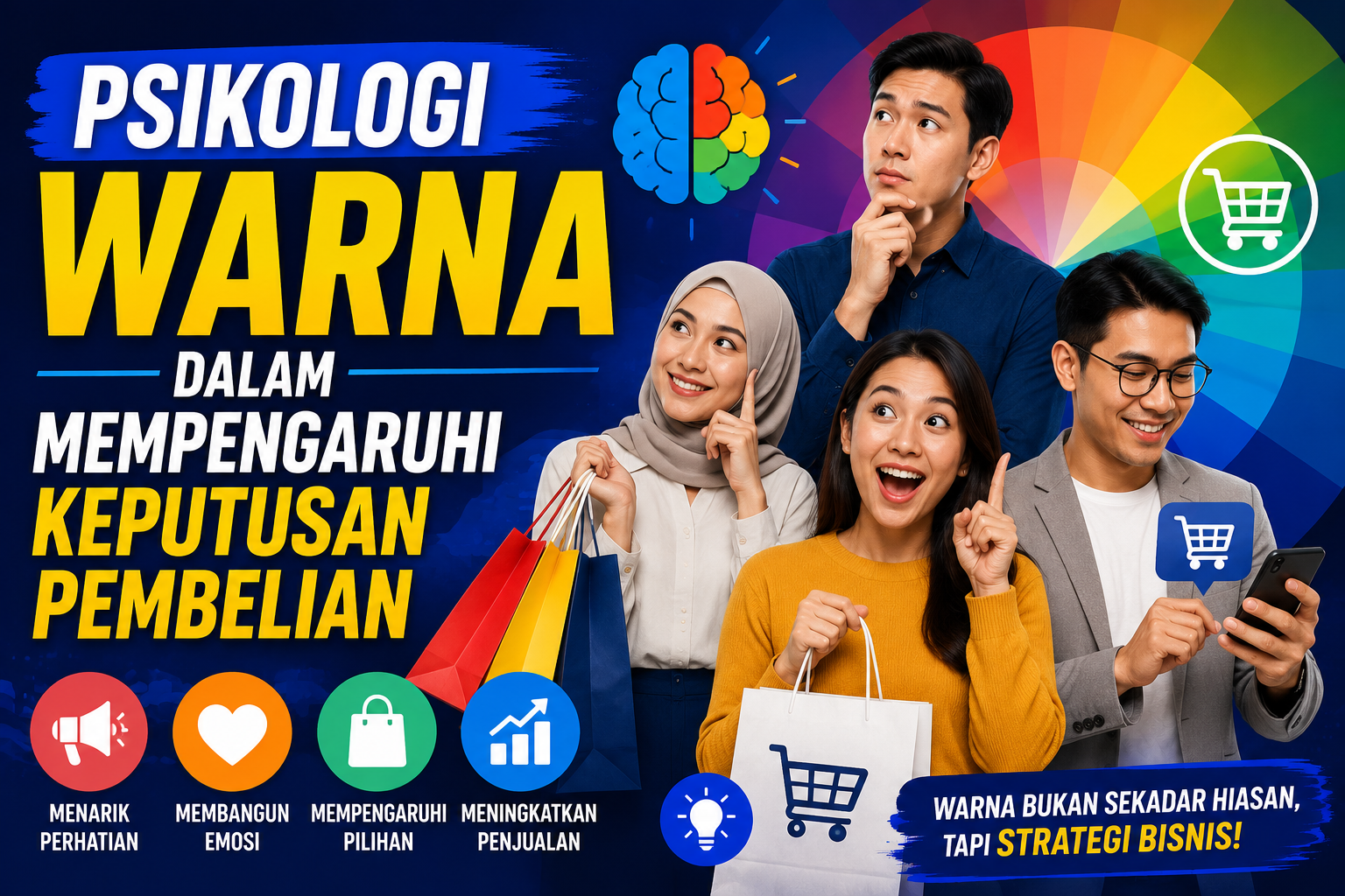 Psikologi Warna dalam Mempengaruhi Keputusan Pembelian