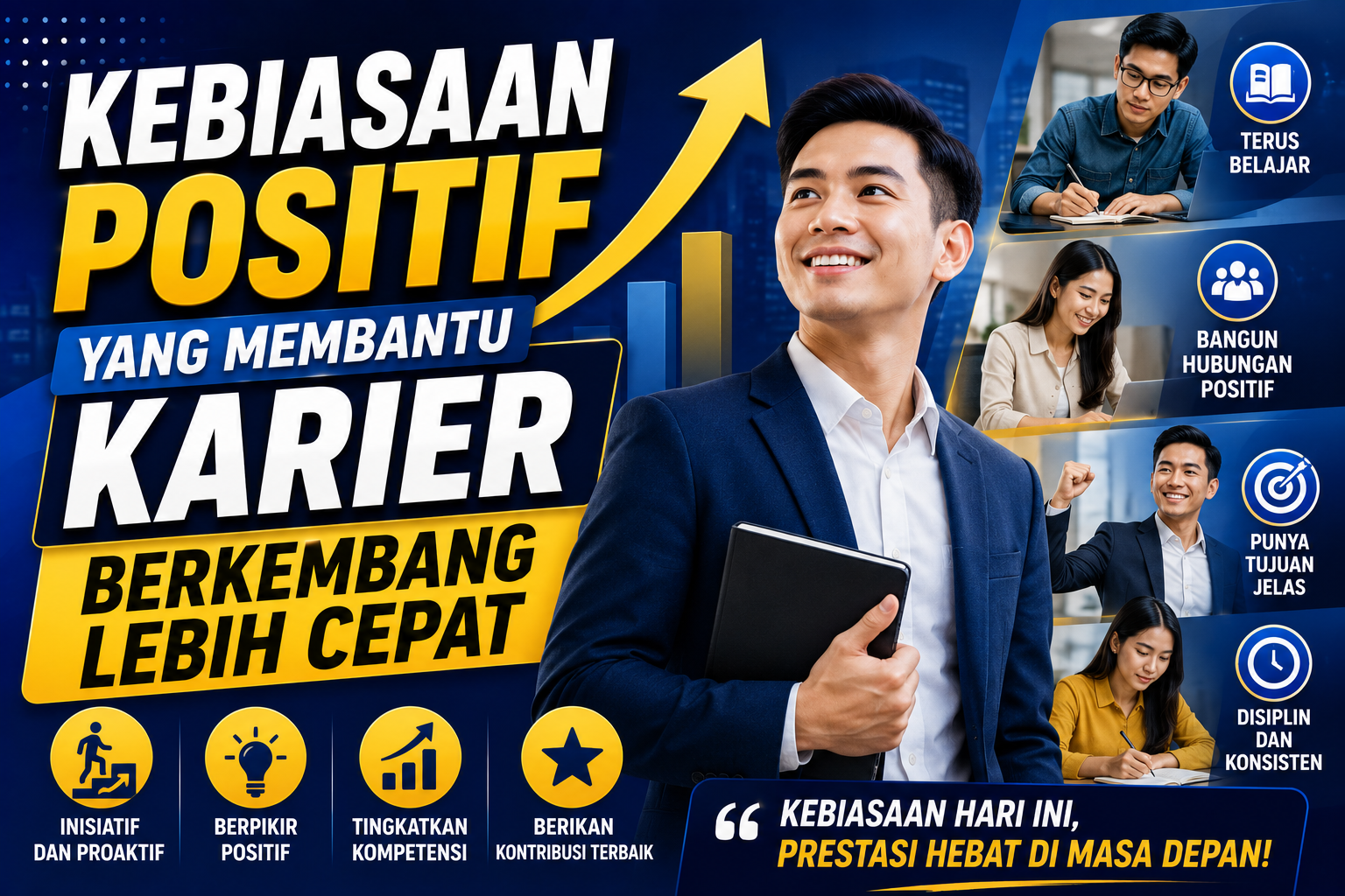 Kebiasaan Positif yang Membantu Karier Berkembang Lebih Cepat