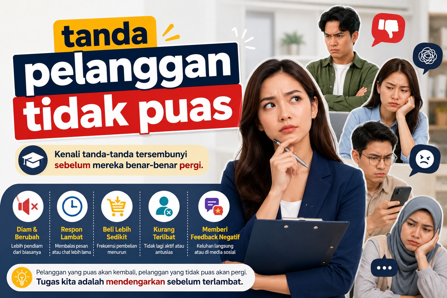 Cara Mengetahui Pelanggan Tidak Puas Sebelum Mereka Pergi