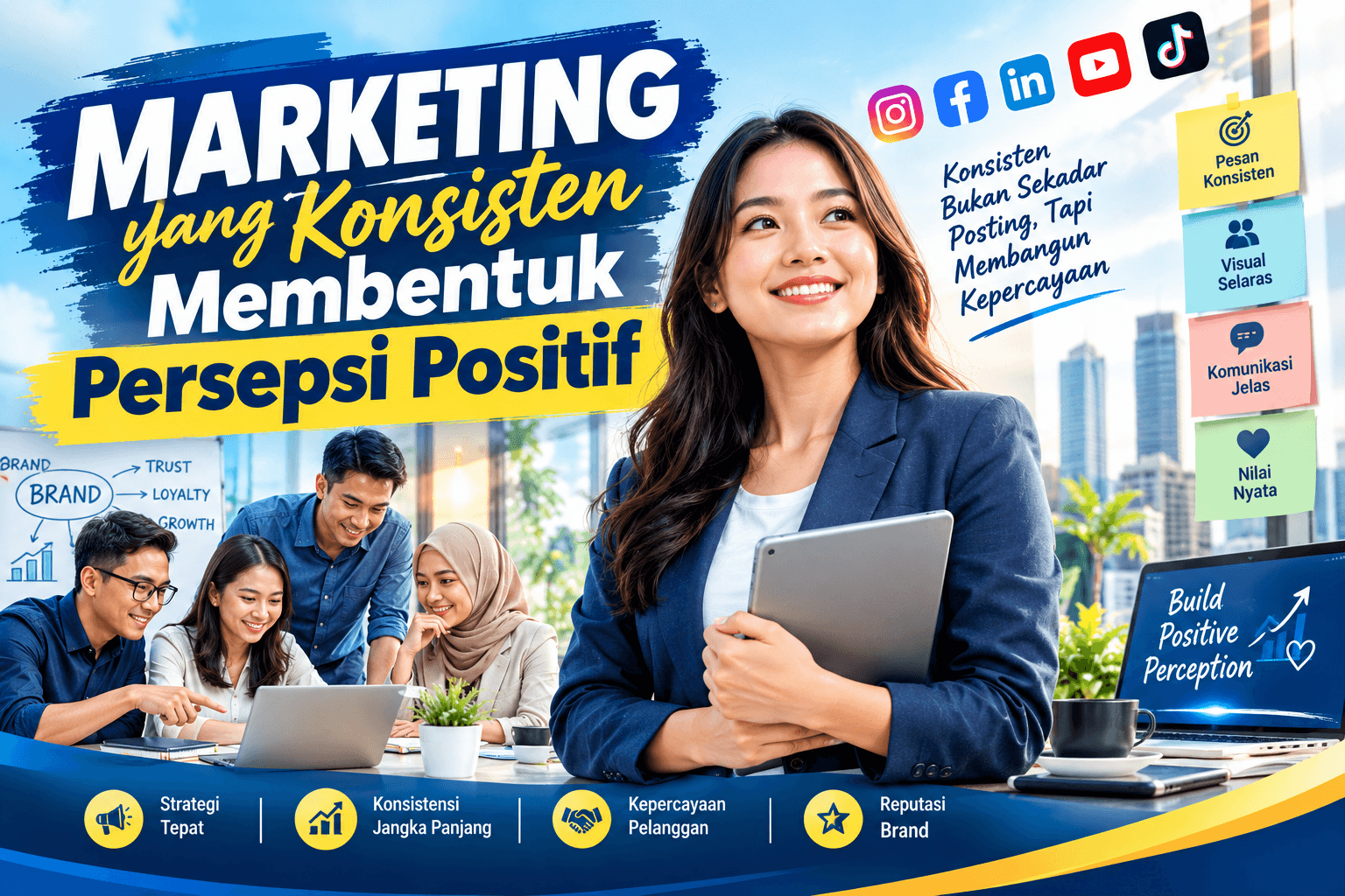 Marketing yang Konsisten Membentuk Persepsi Positif