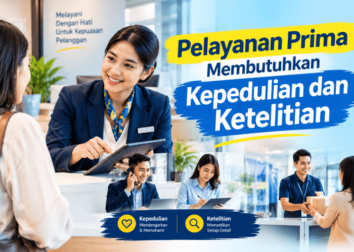 Pelayanan Prima Membutuhkan Kepedulian dan Ketelitian