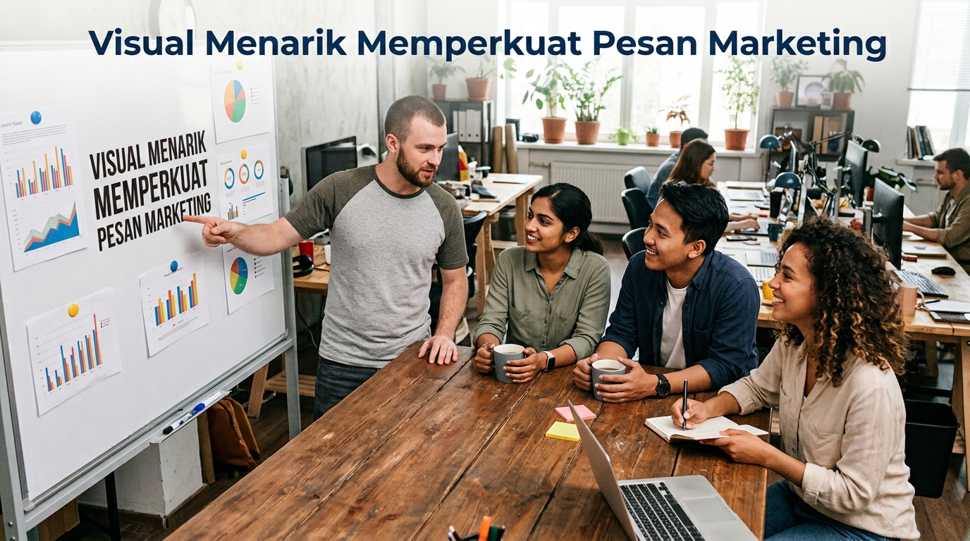 Visual Menarik Memperkuat Pesan Marketing